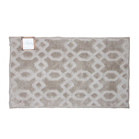 Monarch Brands Artistry Runner Rug - Geo Pattern - 24in x 72in, Linen PNP-RA-2472GEO-LN